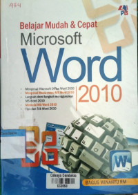 Image of Belajar Mudah & Cepat Microsoft Word 2010