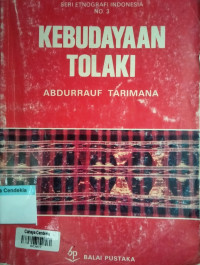 Image of Kebudayaan Tolaki : Seri Etnografi Indonesia No. 3